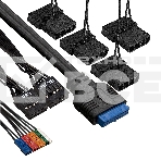 Компьютерный корпус Miditower ExeGate i3 BASE-NPX500 (ATX, БП 500NPX с вент. 12 см, с окном, 1*USB+1*USB3.0, аудио, 4 вент. 12см с RGB подсветкой), фото 1