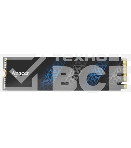 Накопитель SSD Apacer AS2280P4U PRO, 256Gb, PCIe 3.0 x4, M.2 2280, NVMe, R/W 3500/1200, с радиатором