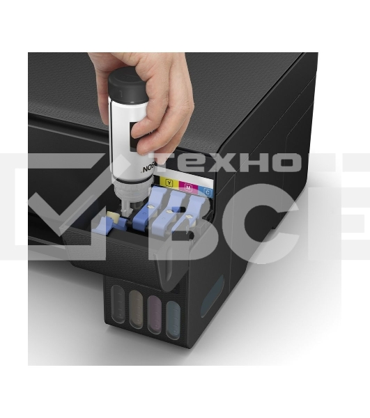 МФУ струйный Epson L3218 (C11CJ68512), принтер/сканер/копир, (A4, 5760x1440dpi, ч/б 33стр., цв. 18стр., USB, черный)
