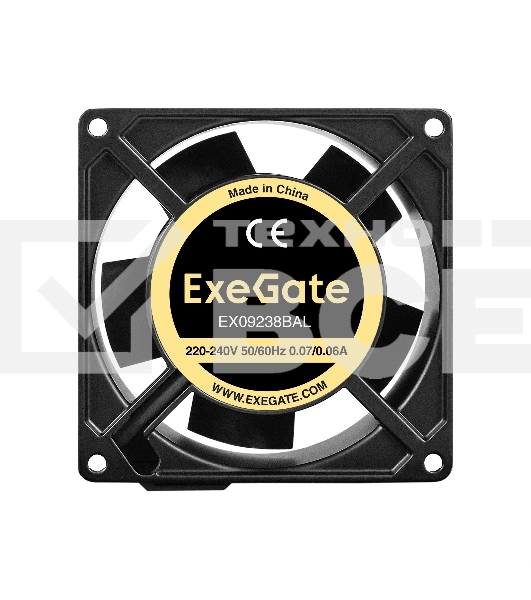 Вентилятор для корпуса ExeGate EX09238BAL черный, 92 мм, 2800 об/мин, 40 дБ