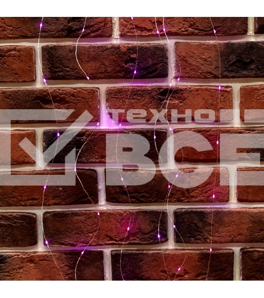 Гирлянда Светодиодный дождь из росы 3х3 м, розовый, USB + пульт управления NEON-NIGHT