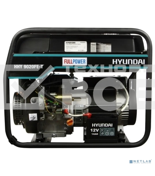 Электрогенератор бензиновый Hyundai HHY 9020FE-T, 6.5 кВт, 74 дБ, 86 кг