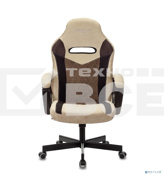 Кресло игровое Бюрократ VIKING 6 KNIGHT BR FABRIC коричневый, крестовина металл/пластик