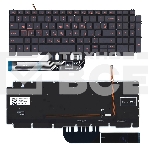 Клавиатура для ноутбука Dell G15 (5510) черная с красной подсветкой, фото3