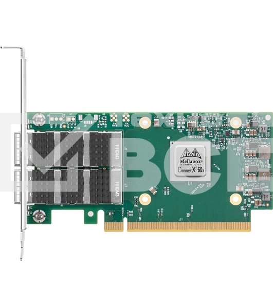 Сетевая карта MELLANOX ConnectX-6 Dx EN adapter card, 100GbE, Dual-port QSFP56, PCIe 4.0 x16, No Crypto, Tall Bracket