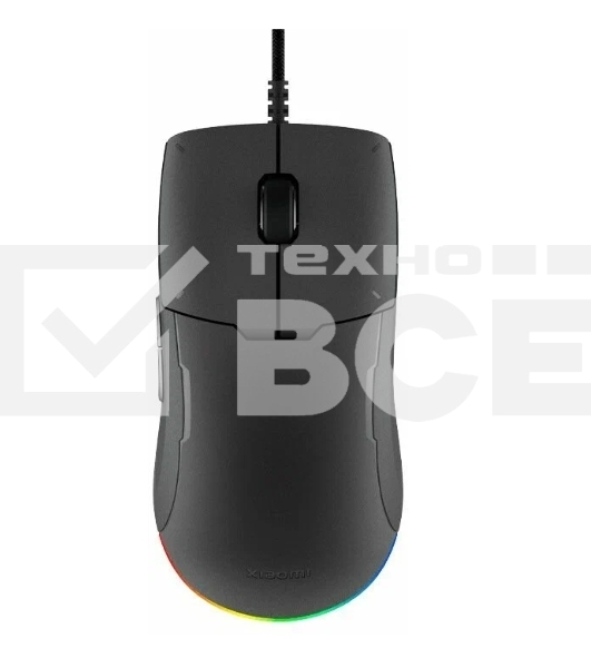 Мышь проводная Xiaomi Gaming Mouse Lite (YXSB01YM) черный, 6200 dpi, USB, кнопки - 5