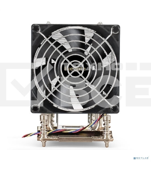 Кулер для процессора ExeGate ESNK-P0064AP4.PWM.4U.SP3.Cu серебристый, 92 мм, алюминий/медь, 3800 об/мин, 44 дБ, 4 pin, 280 Вт, 125.4 мм