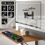 Крепление настенное ExeGate EWM1-3420-01 (кронштейн для одного монитора 13'-34', VESA 75x75, 100x100, макс. нагрузка 20 кг, наклон -8°/+8°, поворот -90°/+90°, расстояние до стены 65-190мм, черный), фото12