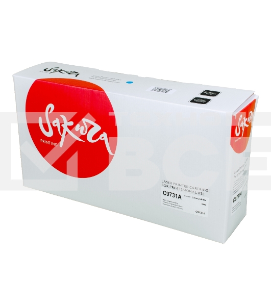 Картридж лазерный Sakura C9731A для принтера HP Laser Jet 5500/5550, синий, 12000 к.