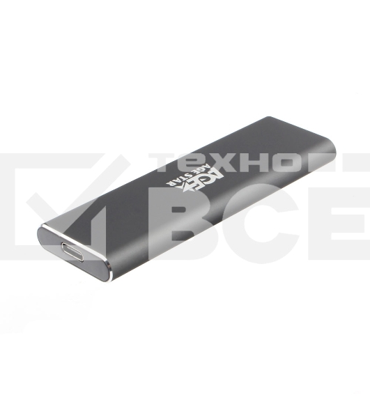 USB 3.1 Type-C Внешний корпус M.2 NVME (M-key) AgeStar 31UBNV1C (GRAY), алюминий, черный
