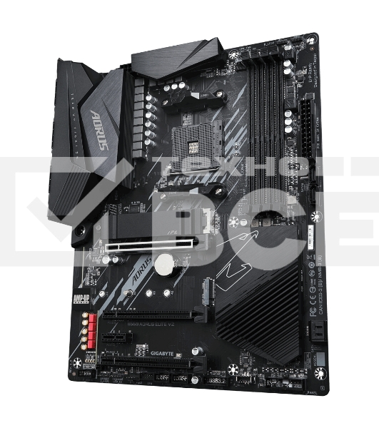 Материнская плата Gigabyte B550 AORUS ELITE V2 Soc-AM4 AMD B550 4xDDR4 ATX AC`97 8ch(7.1) 2.5Gg RAID+HDMI+DP
