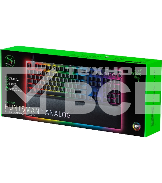 Игровая клавиатура Razer Huntsman V2 Analog - Analog Optical Gaming Keyboard - Russian Layout Razer Huntsman V2 Analog - Analog Optical Gaming Keyboard - Russian Layout