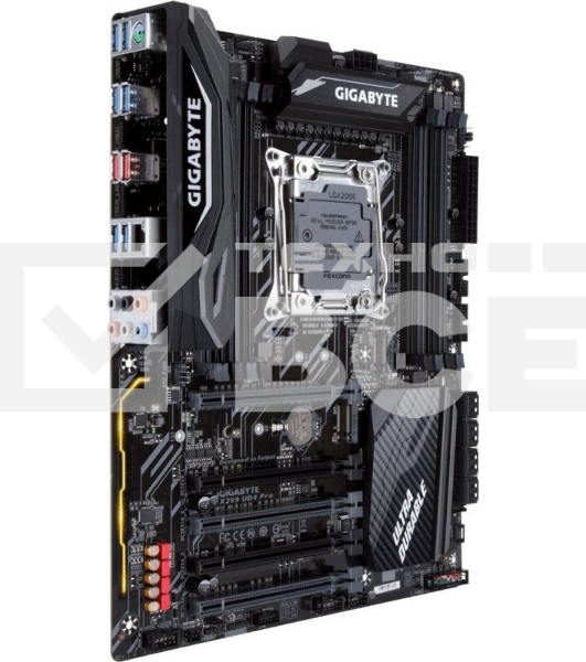 Материнская плата Gigabyte X299 UD4 PRO, LGA2066, Intel X299, 8xDDR4, 8xSATA, 2xM.2, 2xPCIe 3.0 x16, 1xPCIe 3.0 x8, 2xPCIe 3.0 x4, 6xUSB-A 5Gbps, 2xUSB-A 10Gbps, 6x3.5 мм, 7.1, ATX