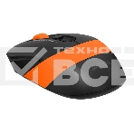 Мышь беспроводная A4Tech Fstyler FG10S черный/оранжевый, 2000 dpi, радиоканал, USB, кнопки - 4, фото6