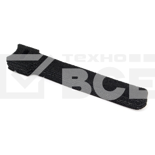 Хомуты-липучки на основе ленты Velcro® VT-125x11BK  125 x 11 мм, черные (12 шт.)