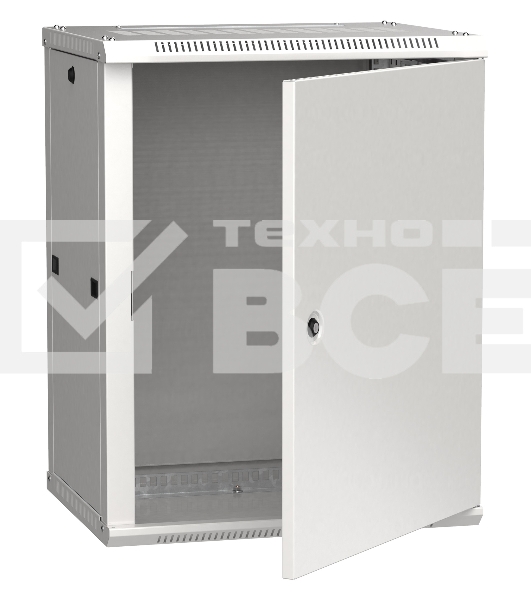Шкаф монтажный ITK LINEA W (LWR3-12U64-MF) настенный 12U 600x450мм пер.дв.металл 90кг серый 350мм 29кг 200град. IP20 IK10 сталь