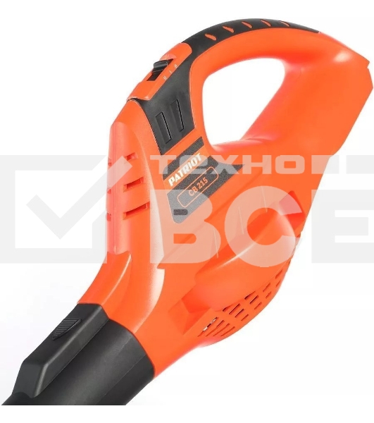 Воздуходув аккумуляторный PATRIOT CB215 21В UES, 2 режима, 150-208км/ч, 130м3/ч (без аккумулятора и зарядного устройства)