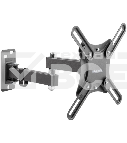 Кронштейн для телевизора Kromax CORBEL-5 черный 15'-42' макс.25кг настенный поворот и наклон