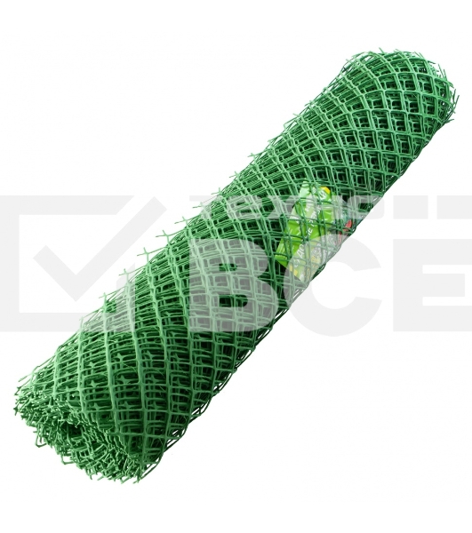 Заборная решетка Россия в рулоне 1,5x25 м ячейка 70x58 мм - хаки 64535