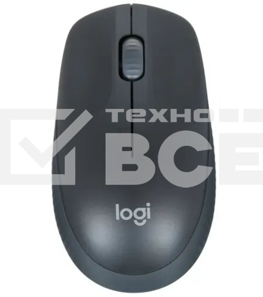 Мышь беспроводная Logitech M190 черный/серый, 1000 dpi, радиоканал, USB, кнопки - 3