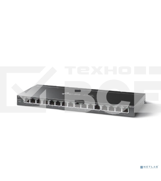 Настольный коммутатор TP-Link TL-SG116P с 16 гигабитными портами PoE+
