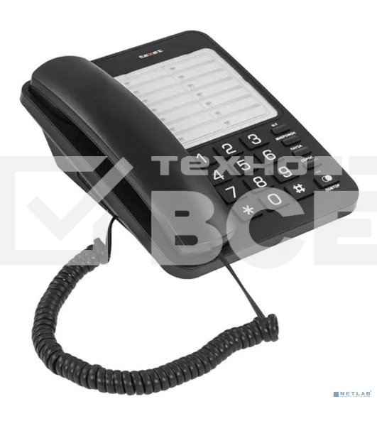Телефон TEXET TX-234 черный