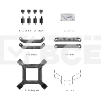 Кулер для процессора/ PCCooler RT500 Digital BK (240W, 4-pin PWM, LED temp., 152mm, Al/Cu, 5x6mm, 1x120mm, 73.32CFM, 34.9dBA, 2200RPM, S: 1851/1700/1200/115X, AM5/AM4, black), фото 1