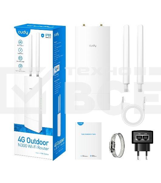 Точка доступа Cudy LT400 (LT400 OUTDOOR) N300 3G/4G белый
