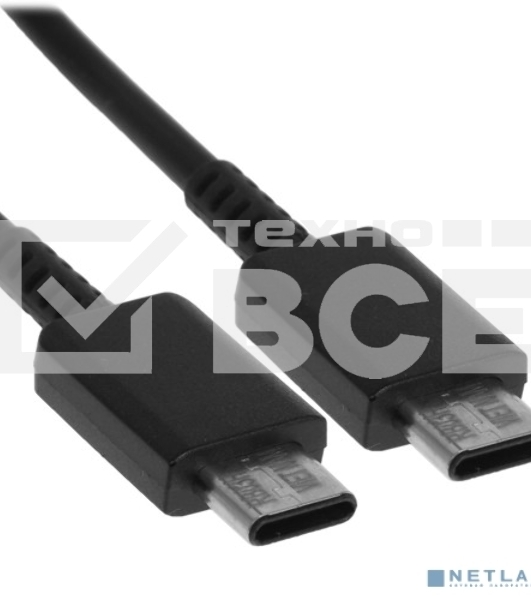 Кабель Samsung EP-DX310JBRGRU USB Type-C (m)-USB Type-C (m) 1.8м черный (упак.:1шт)