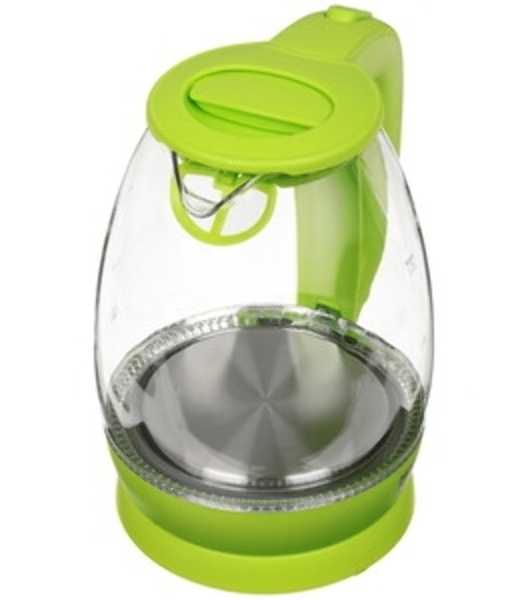 Чайник Homestar HS-1012 1.7 л, стекло, зеленый (003943)