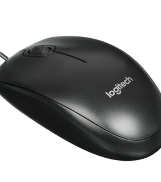 Мышь проводная Logitech M100/100R DARK/GREY (темно-серая/черная), 1000 dpi, USB, кнопки - 3