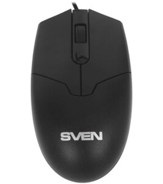Мышь проводная SVEN RX-30 черный, 1000 dpi, USB, кнопки - 3