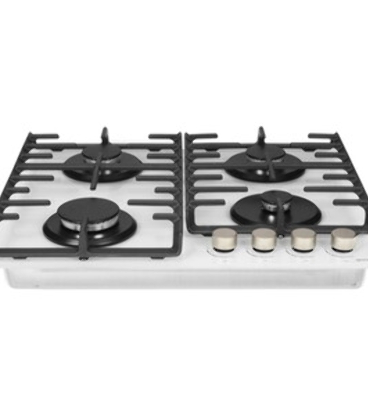 Газовая варочная панель Gorenje GT642AXW, 4 конфорки, закаленное стекло, белый