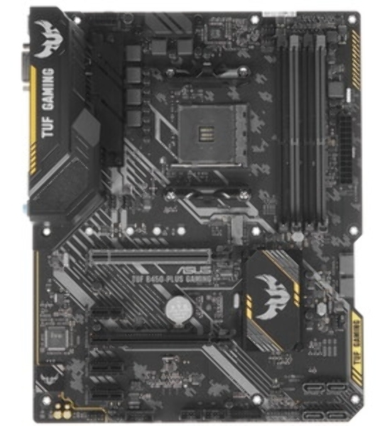 Материнская плата ASUS TUF GAMING B450-PLUS II, AM4, AMD B450, 4xDDR4, 6xSATA, 2xM.2, 1xPCI-E 3.0 x16, 1xPCI-E 2.0 x16, 3xPCI-E x1, 1xHDMI, 1xDP, 1x 1Gb LAN, 4xUSB 3.2 Gen 1, 1xUSB 3.2 Gen 2, 1xUSB-C 3.2 Gen 2, 5x3.5 мм, 7.1, ATX