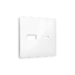 Лицевая панель ALFA (Белый глянец) для розетки 2USB тип A+C QUANT AP1110, фото 1