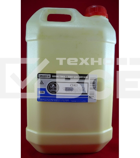 Тонер OKI Universal C301/321/610/810/830/910/930/3100/3200/3300/3400/3450/3530/3600/8600/8650/8800/5100/5200/5300/5400/5510/5850/5800/5750/5700/5650/5950/MC860, Ricoh SP c720 Cyan (кан., 1кг) B&W Yellow (Tomoegawa) - фас.России