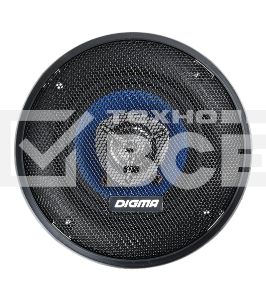 Колонки автомобильные Digma DCA-B402 160Вт 90дБ 4Ом 10см (4дюйм) (ком.:2кол.) коаксиальные двухполосные