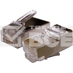 Коннектор RJ45 STP 8P8C, универсальный, cat.6, 100 шт., фото 1