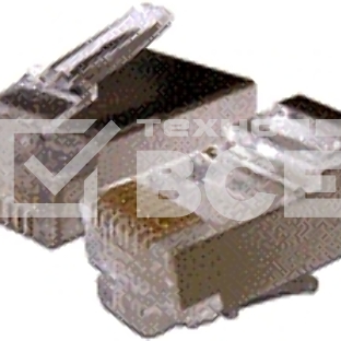 Коннектор RJ45 STP 8P8C, универсальный, cat.6, 100 шт.