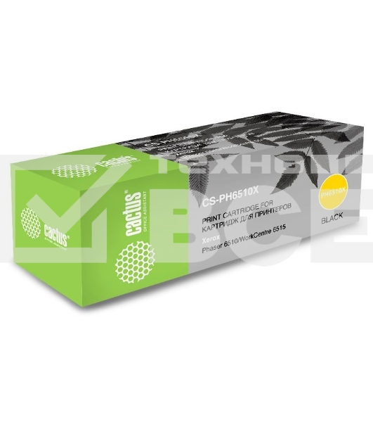 Картридж лазерный Cactus CS-PH6510BK (106R03484) черный (2500 стр.) для Xerox Phaser 6510DN/WC 6515DN
