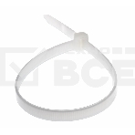 Хомут-стяжка кабельная нейлоновая Rexant 450 x7,6 мм, белая, упаковка 100 шт., фото 1