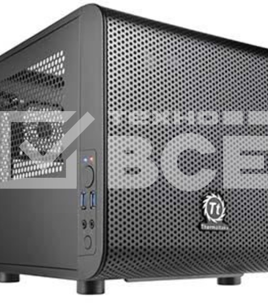 Компьютерный корпус Case Tt Core V1 CA-1B8-00S1WN-00 mATX/ win/ black/ USB3.0/ no PSU