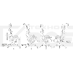 Кресло игровое Бюрократ VIKING 4 AERO RUS белый/синий/красный/черный, искусст. кожа/ткань, две подушки, фото11