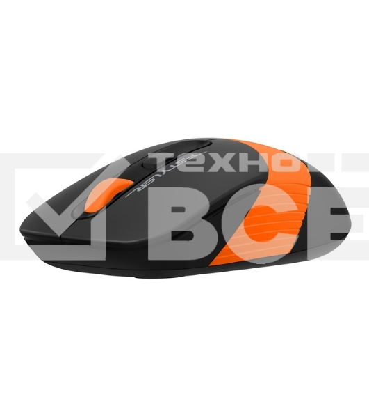 Мышь беспроводная A4Tech Fstyler FG10S черный/оранжевый, 2000 dpi, радиоканал, USB, кнопки - 4