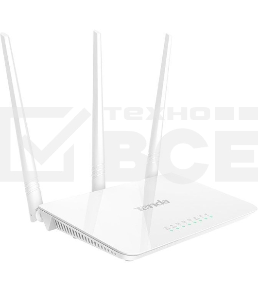 Сетевое оборудование TENDA F3 маршрутизатор 802.11n, до300Мбит/с, 2T2R, LAN: 3х10/100Мбит/с, WAN: 1х10/100Мбит/c, 3 внешние антенны 5дБи.