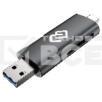 Устройство чтения карт памяти USB 2.0/Type C Digma CR-СU2520-G серый, фото2