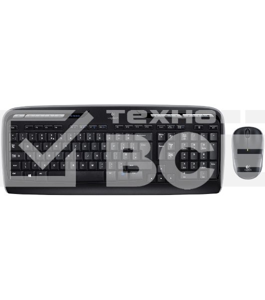 Клавиатура + мышь Logitech MK330 клав:черный мышь:черный USB беспроводная Multimedia