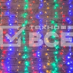Гирлянда Светодиодный Дождь 3х2 м, свечение с динамикой, прозрачный провод ПВХ, 230 В, диоды мультиколор, фото2