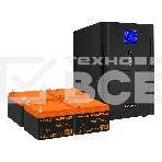 Комплект ИБП EX295990RUS + батарея 26Aч EX285663RUS 4шт (инвертор, синус, для котла) ExeGate SineTower SZ-3000.LCD.AVR.3SH.1C13.RJ.USB <3000VA/2400W, чистый синусоида, LCD дисплей, AVR, 3*Schuko+1*C13, RJ45/11, USB, линейно-интерактивный, Black> + батарея, фото2