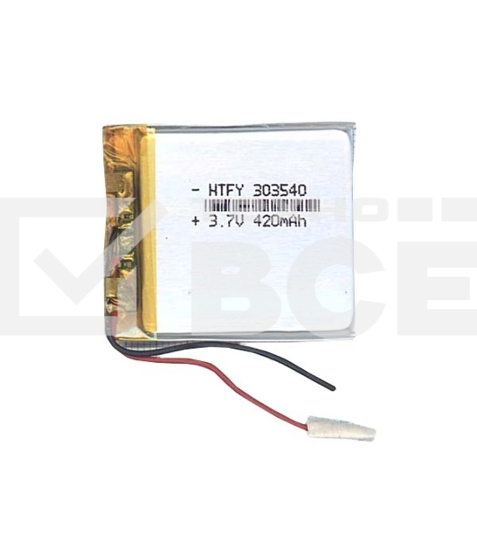 Аккумулятор Li-Pol (батарея) 3x35x40мм 2pin 3.7V/420mAh